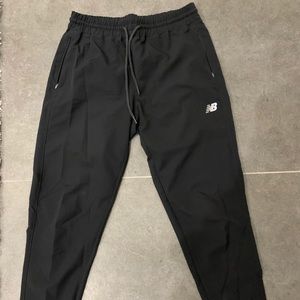 Black New Balance joggers.